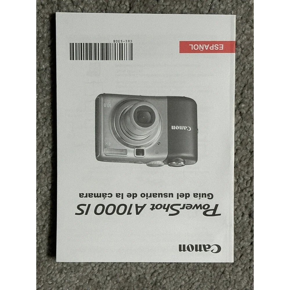 Canon PowerShot A1000 IS Empty Box Manuals CDs Wrist Strap ONLY NO CAMERA